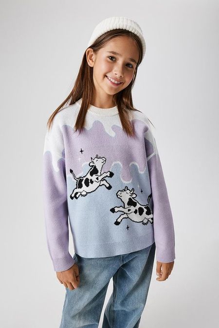 Джемпер из смесового хлопка с принтом ACOOLA 1492₽