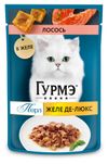 Корм влажный для кошек Гурмэ Перл Желе Де-Люкс с лососем