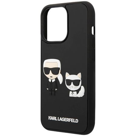 Чехол Karl Lagerfeld 3D Rubber Karl для iPhone 13 Pro Max чёрный