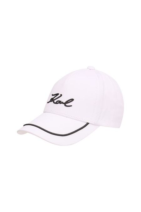 Бейсболка хлопковая с логотипом Karl Lagerfeld 6430₽