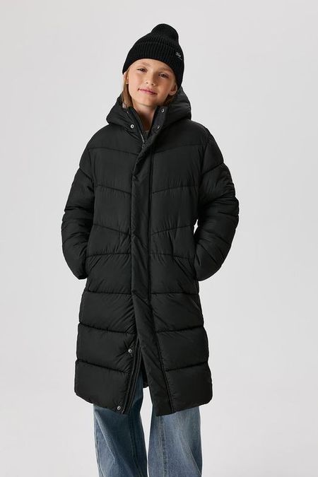 Пальто утепленное с капюшоном удлиненное ACOOLA 3652₽