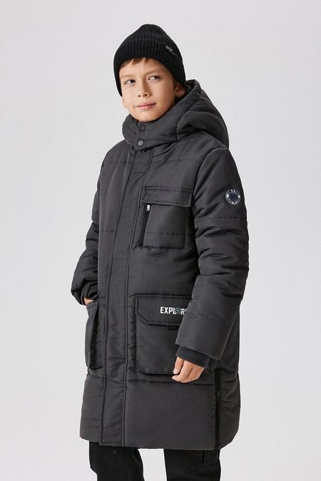 Куртка утепленная с капюшоном удлиненная ACOOLA 4207₽