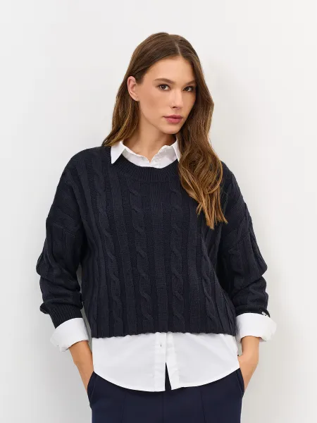 Укороченный джемпер с косами SAVAGE 3099₽