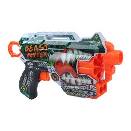 Бластер Fast Pioneer Beast Hanter с мягкими пулями и принтом хищника 12шт с 8лет 700₽