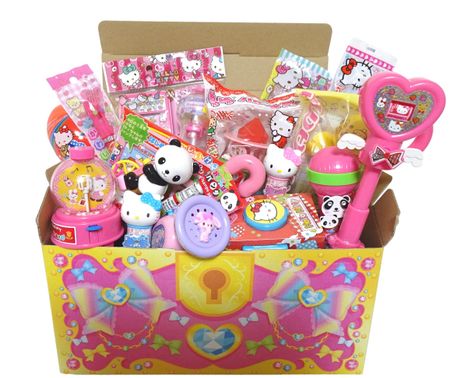 Ассорти из 15 сладостей и игрушек для девочек, Sanrio Hello Kitty, Pikishemo, Сундучок с сокровищами, Подарок на Белый день, Сладкая лента