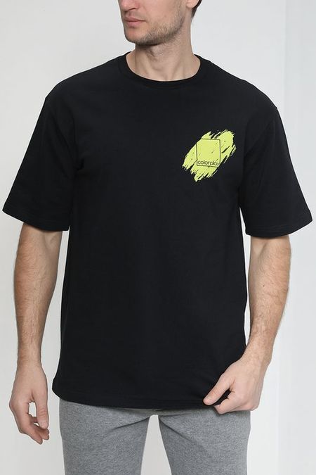 Хлопковая футболка с принтом COLORPLAY