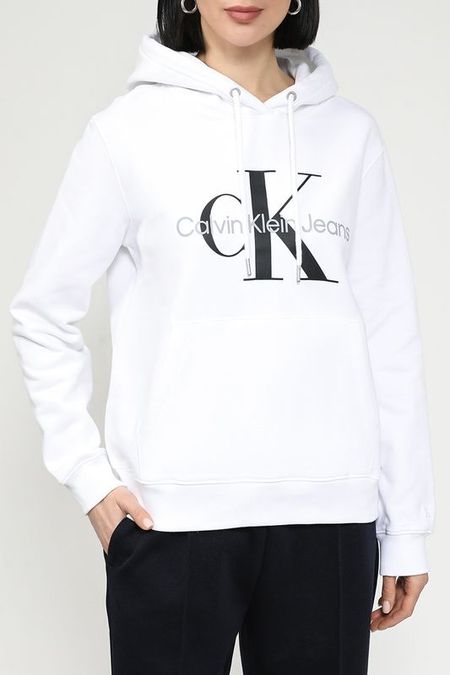 Худи хлопковое с логотипом Calvin Klein Jeans 6112₽