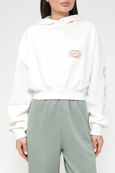 Укороченное худи с принтом REEBOK 1910₽