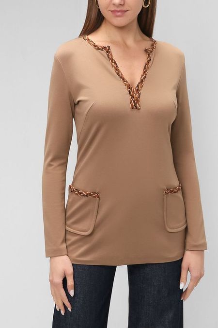 Блуза с V-образным вырезом Paola Ray