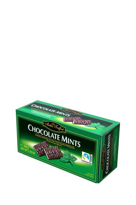 Темный шоколад с мятной начинкой в пластинках 200 г Maitre Truffout 420₽