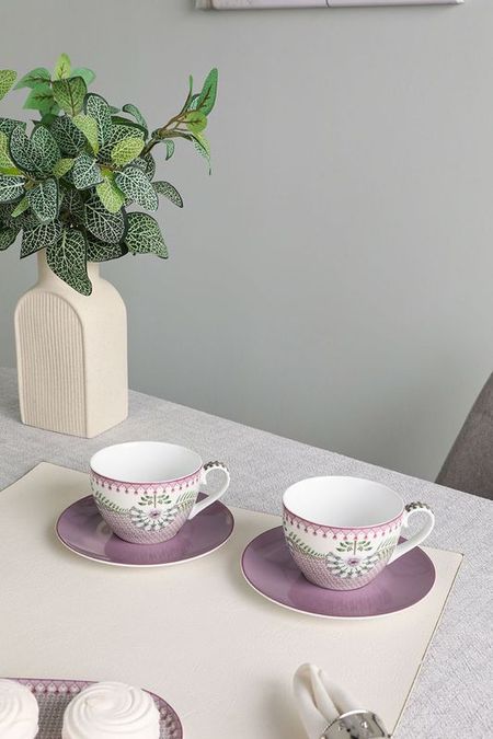 Набор из 2 чашек с блюдцами из фарфора Lily Lotus Pip Studio 3217₽