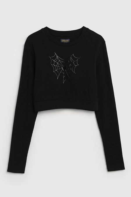 Лонгслив хлопковый с принтом OVS 1642₽