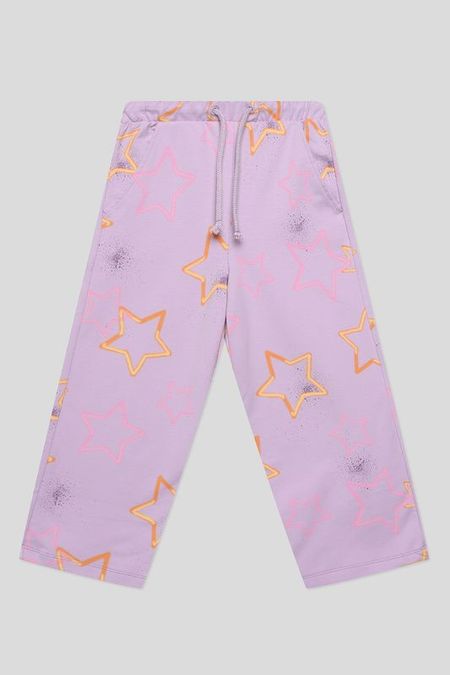 Брюки хлопковые на кулиске с принтом Benetton 2242₽