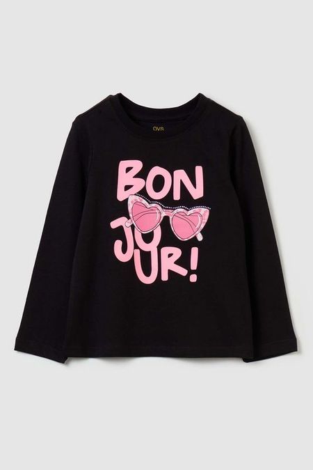 Лонгслив хлопковый с принтом OVS 742₽