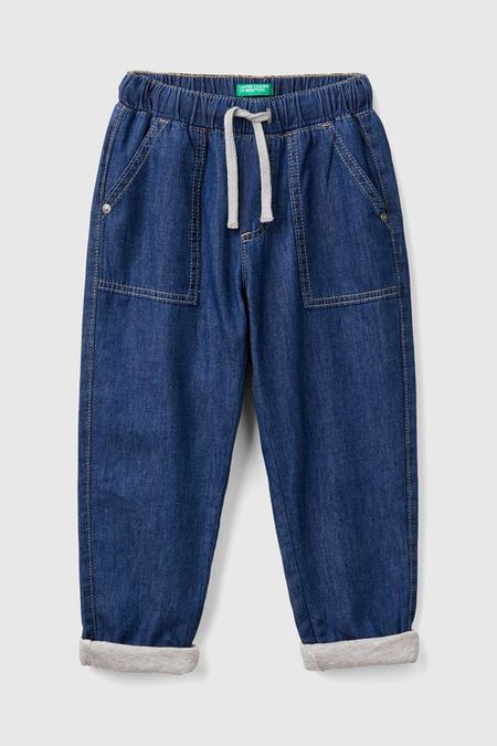 Джинсы на кулиске с карманами Benetton 2992₽