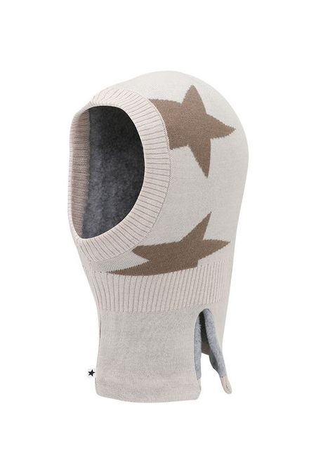 Шапка-шлем из смесовой шерсти с принтом Molo 2990₽