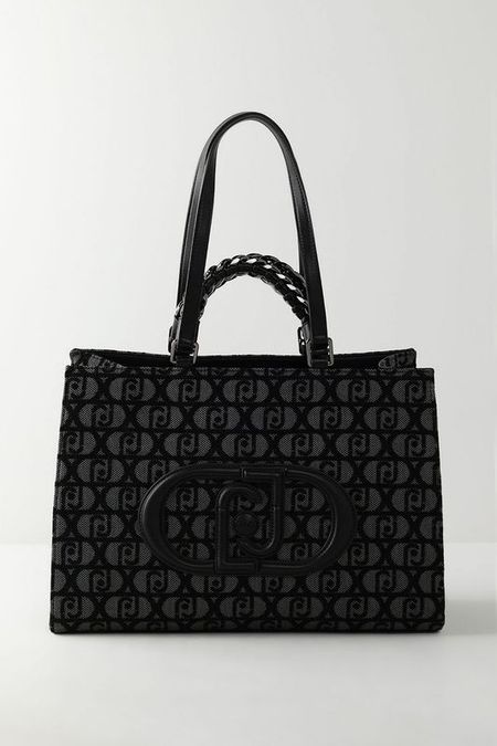 Сумка шоппер с принтом из монограмм бренда Liu Jo 17990₽