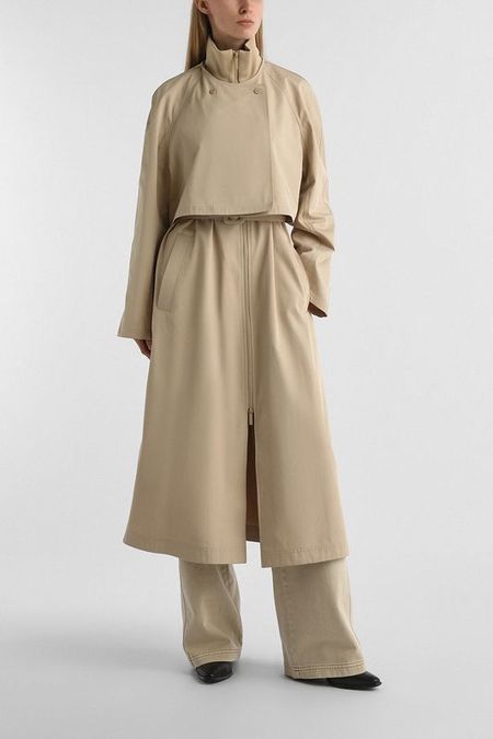 Плащ с воротником стойкой на молнии EMPORIO ARMANI 43042₽