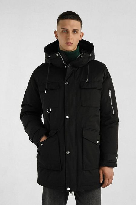 Парка с капюшоном и карманами Karl Lagerfeld 39990₽
