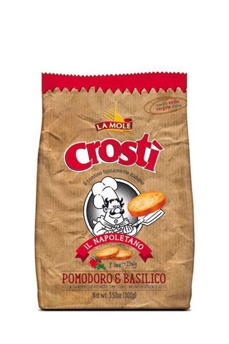 Сухарики крости с томатом и базиликом Crosti TOMATO BASIL La Mole 300₽