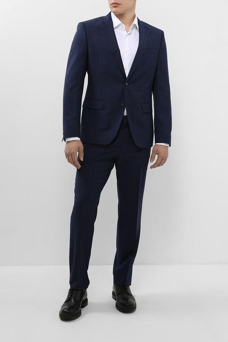 Костюм 2-ка из шерсти облегающего кроя BOSS 55432₽