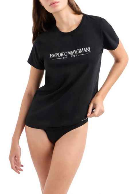 Футболка хлопковая с логотипом EMPORIO ARMANI 4390₽