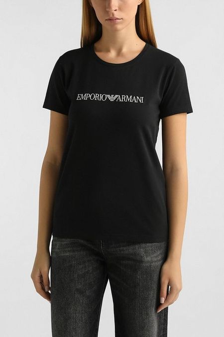 Футболка хлопковая с логотипом EMPORIO ARMANI 4390₽