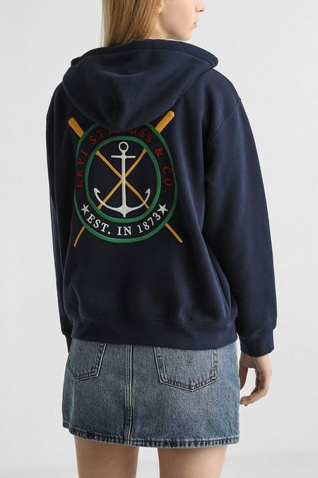 Толстовка на молнии с принтом LEVIS 8990₽