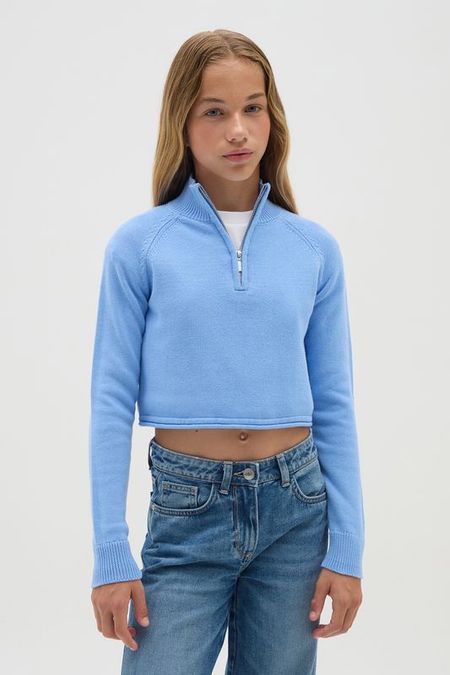 Джемпер хлопковый с воротником на молнии OVS 2542₽