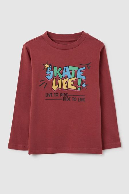 Лонгслив хлопковый с принтом OVS 890₽