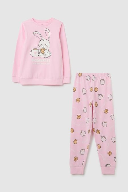 Пижама хлопковая с принтом OVS 1090₽