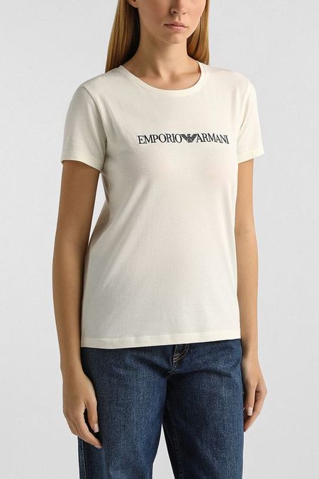 Футболка хлопковая с логотипом EMPORIO ARMANI 4390₽