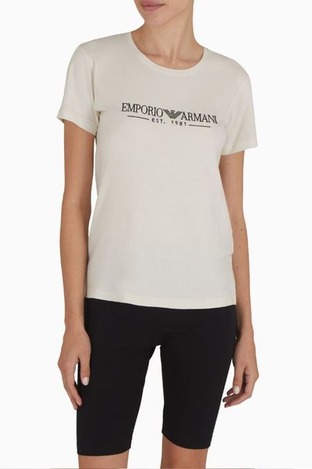 Футболка хлопковая с логотипом EMPORIO ARMANI 4390₽