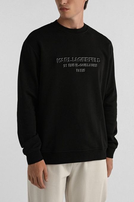 Свитшот хлопковый с логотипом Karl Lagerfeld 9990₽