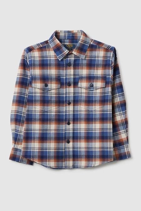 Рубашка хлопковая в клетку OVS 1490₽