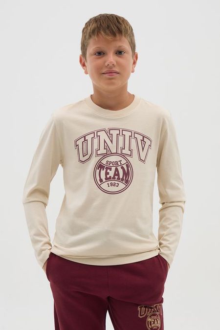 Лонгслив хлопковый с принтом OVS 667₽