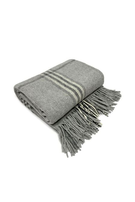 Плед шерстяной с принтом и кистями Gobit 3990₽