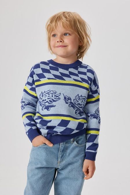 Джемпер вязаный с принтом ACOOLA 2280₽