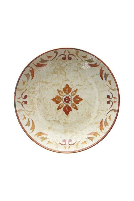 Тарелка суповая фарфоровая с принтом Tangerine Andrea Fontebasso 590₽