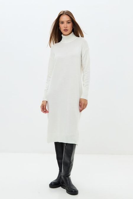 Платье из смесовой шерсти с воротником стойкой Trends Brands Base 4490₽