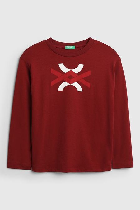 Лонгслив с принтом Benetton 890₽