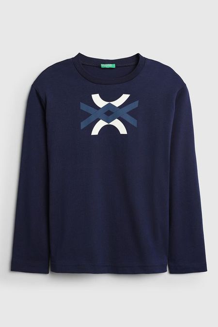 Лонгслив с принтом Benetton 890₽