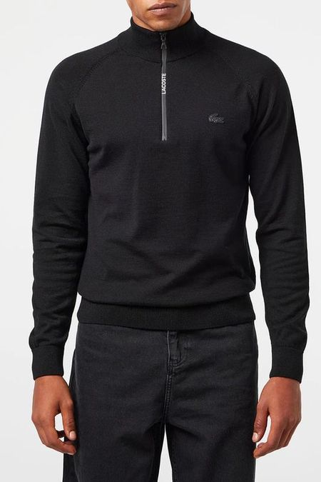 Джемпер из шерсти и хлопка с воротником на молнии Lacoste 14990₽