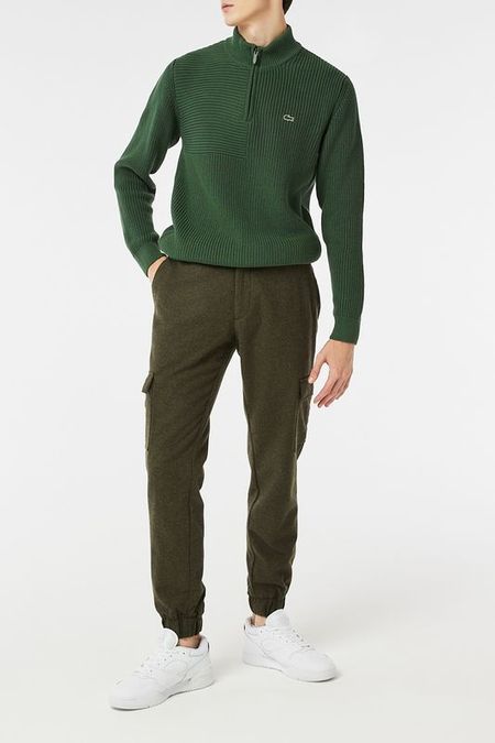 Брюки из смесовой шерсти с карманами Lacoste 13790₽