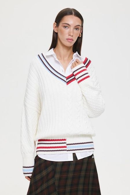 Пуловер из смесового хлопка с контрастной отделкой DREAMS by Alena Akhmadullina 9592₽