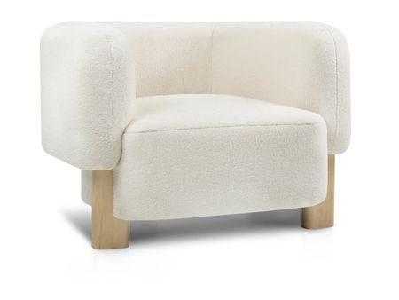 Кресло divanru Арклоу Мех Молочный 36990₽