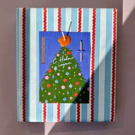 Открытка свечка С Новым Годом 500₽