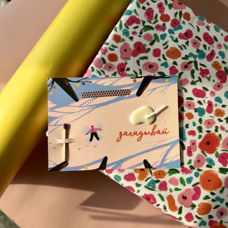 Открытка свечка Снежный ангел 500₽