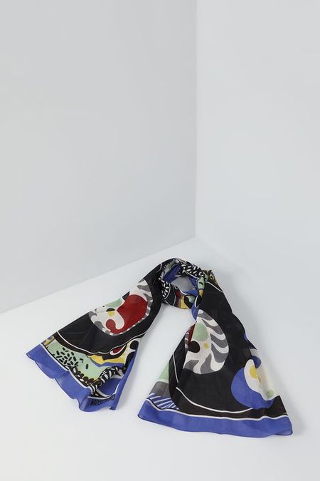 Хлопковый палантин с принтом Moschino 3890₽