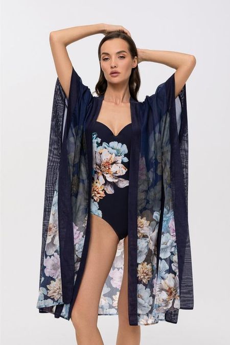 Туника из хлопка и шелка с принтом MARC ANDRE 10490₽